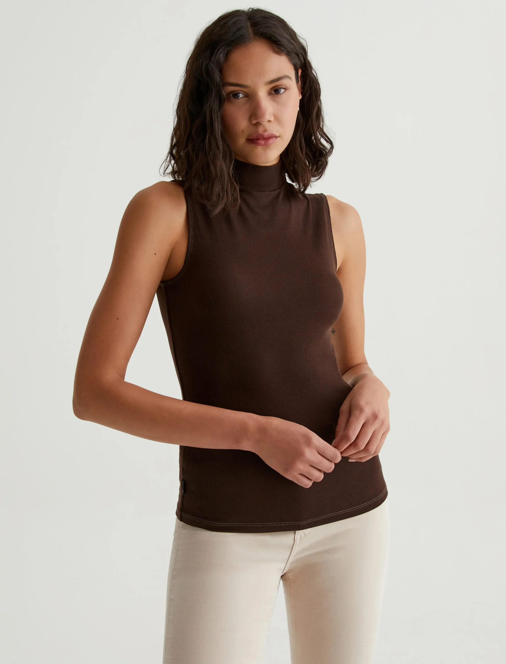 Edie Sleeveless Turtleneck