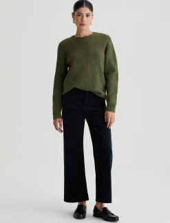 Saige Wide Leg Crop Corduroy
